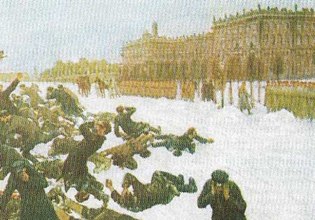 'Bloody Sunday' began as a peaceful demonstration on which troops opened fire in St Petersburg on 22 January 1905.