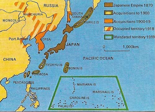 The expansion of Japanese territory at the end of the 19th and early part of the 20th century was a result of both war and treaties.