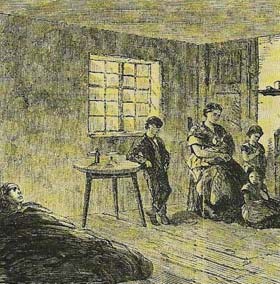 Manchester slum interior