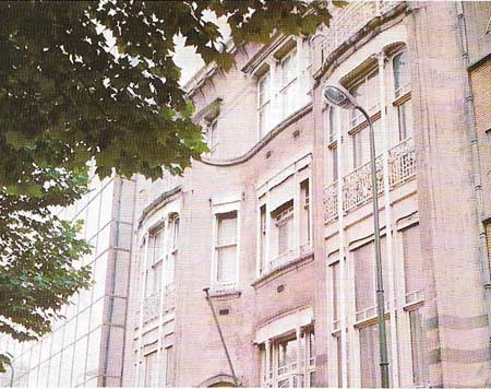 The Solvay House designed by Victor Horta, was built in 1895-1896 for a rich Brussels manufacturer.