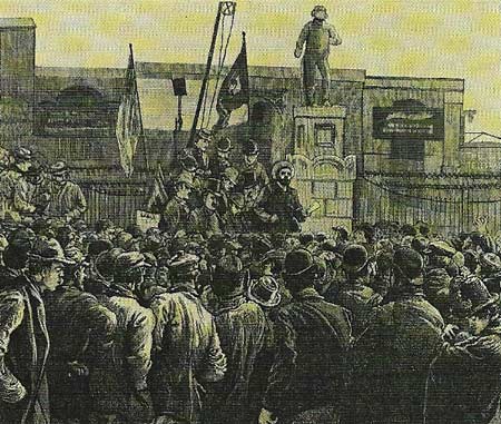 These men on strike in 1889 at the East and West India Docks in London symbolize the class and culture conflict produced by industrialization, which sociologists of the period tried to understand. It aggravated the division of culture along class lines and led to strife in every nation.