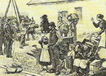 Eviction of tenants was common in the 1870s and 1880s when conflicts between tenant farmers and landlords were at their sharpest.