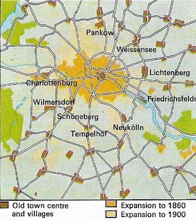 The growth of Berlin was typical of many nineteenth-century cities.