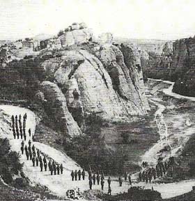 Bulgarian troops (here shown near the Serbian border) moved against Serbia in June 1913, so starting the second Balkan war.