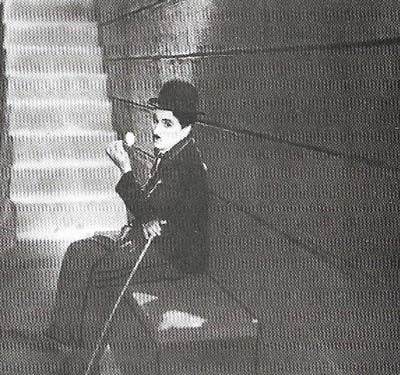 Charlie Chaplin's little tramp (poignant in City Lights) was the first immortal screen character.
