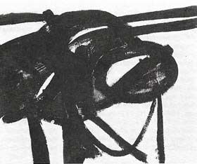 'Chief' by Franz Kline (1950), is one of the artist's earlier black-and-white large abstracts.