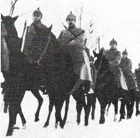 Cavalry, like this German troop, found few outlets other than the Eastern front, where the war was more fluid and the trench system never evolved. The cavalry was used chiefly for reconnaissance.