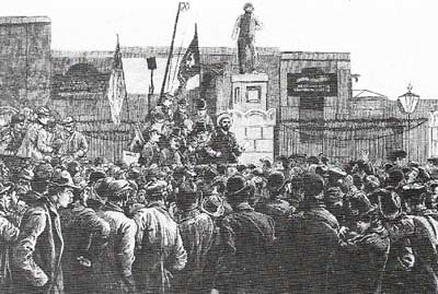 The London dock strike (1889), the first major action of its kind by unskilled workers, lasted five weeks.