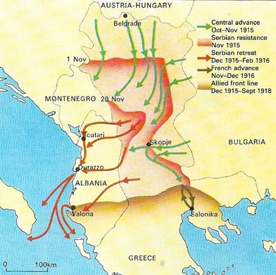 Serbia repulsed Austrian attacks three times in 1914.