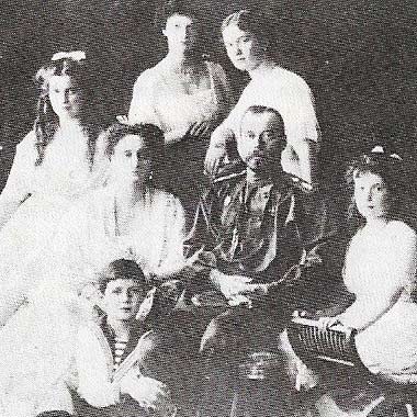 15 March 1917 Tzar Nicholas II, shown here with his family, was persuaded to abdicate and the first provisional government was formed in Petrograd.