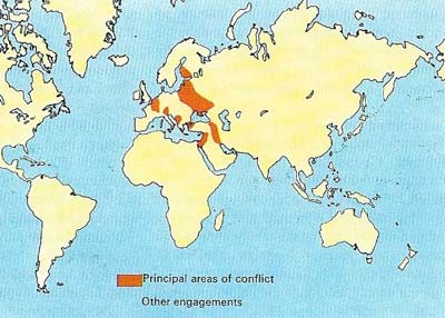 Britain's major concerns in WWI were France, Egypt, Gallipoli, and Mesopotamia, but British and Empire troops fought in the Pacific, Africa and even in China, where in November 1914 they joined the Japanese in the capture Tsingtao.