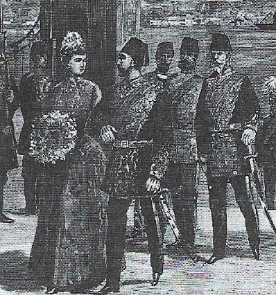 The German kaiser Wilhelm II (1859-1941), here visiting Constantinople, played a major role in Germany's moves to acquire influence in Turkey as part of a larger extension of power in central Europe and the Mediterranean.