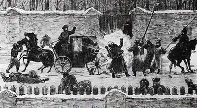 In Russia, anarchism inspired the opponents of the tsarist regime in a campaign of terrorism, including the assassination of Alexander II in 1881.