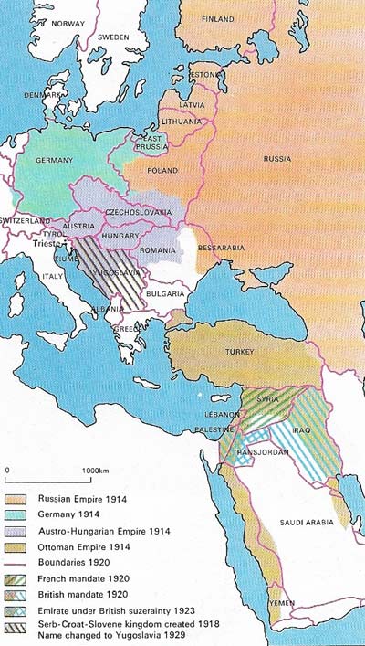 The new East European states emerged from the wreckage of the German, Austro-Hungarian, and Russian empires.