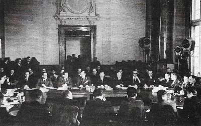The Allied Control Council (shown here in 1948) governed Germany from 1945 to 1948.