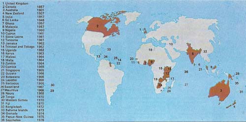 A quarter of the world's land surface is covered by the Commonwealth, which also embraces a huge number of languages and dialects as well as numerous religions.