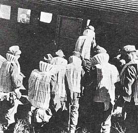 German paratroops, here entering a JU52 transport aircraft, proved decisive in the capture of Crete.