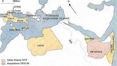 Mussolini's main aim from the time of his appointment in 1922 was to increase Italy's prestige and to consolidate her 'Great Power' status by foreign acquisition and aggressive diplomacy.