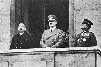 Matsuoka (left) the Japanese foreign minister from 1940 to 1941, was largely responsible for Japan's Tripartite Pact with Germany and Italy.