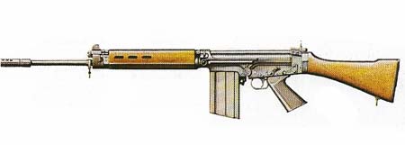 The Belgian FN was adopted as the standard NATO rifle in the 1950s.