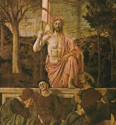 This resurrected figure of Christ by Piero della Francesca (1420–1492) conveys the promise of rebirth after death.