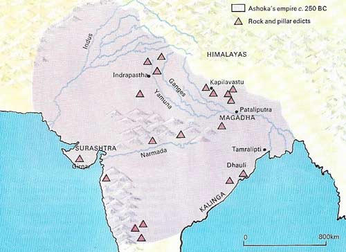 The Mauryan Empire was the greatest of the states of ancient India.