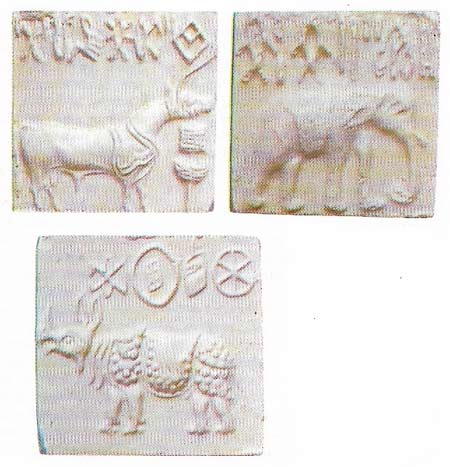 Three Mohenjo-daro casts from seals supply valuable information about the ancient Indus civilization, revealing, for example, that cattle had already been domesticated.