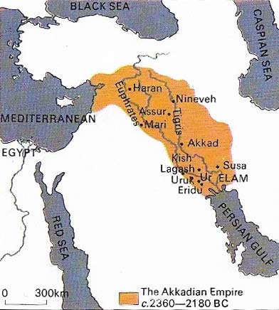 The world's first great empire, under Sargon of Akkad, extended so far that rebellion was almost inevitable, and this evidently occurred even before his death. 