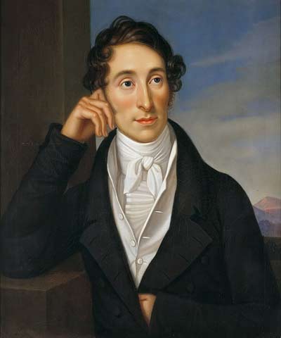 Portrait of Carl Maria von Weber by Caroline Bardua