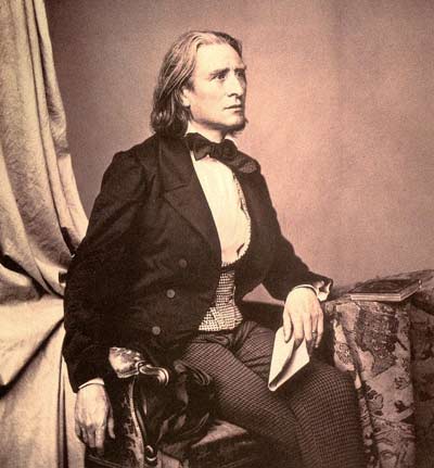 Franz Liszt n 1858 by Franz Hanfstaengl.