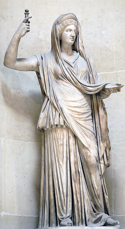 The Campana Hera, a Roman copy of a Hellenistic original, from the Louvre.