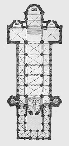 Plan of the church at Laach