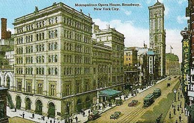 The Metropolitan Opera House, New York, in the early 20th century