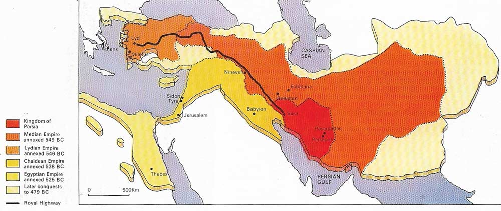 The Persian Empire in the Achaemenid period was administered through satrapies.