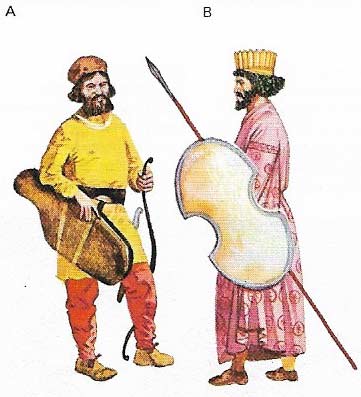 Persian warriors owed much of their success to their skill with bows.