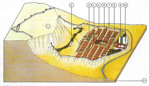 Priene in Asia Minor was a model of Greek town planning.