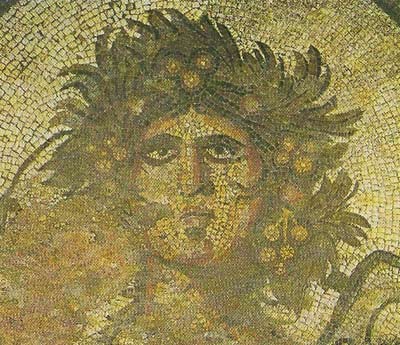 Mosaics, such as this 2nd-century depiction of autumn from a villa at Corinium (Cirencester), were put in many public and private buildings of Roman Britain. They often represented mythical scenes. The invaders tried to bring their Mediterranean style of life to Britain, adapting it as little as possible.