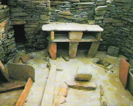 Skara Brae, in the Orkney Islands, was occupied by herdsmen and fishermen around 1800 BC.