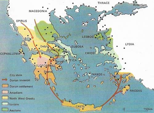 Map of early Greece