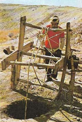 Underground water tunnels, called ghanats, first introduced to Persia in Achaemenid times, carry mountain water across relies of desert safe from evaporation that would deplete surface canals.