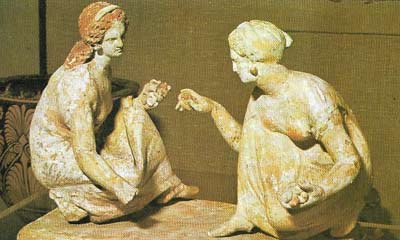 Women in Classical Greece were the other great 'slave' class; they had no political or legal rights and were excluded from all public affairs.