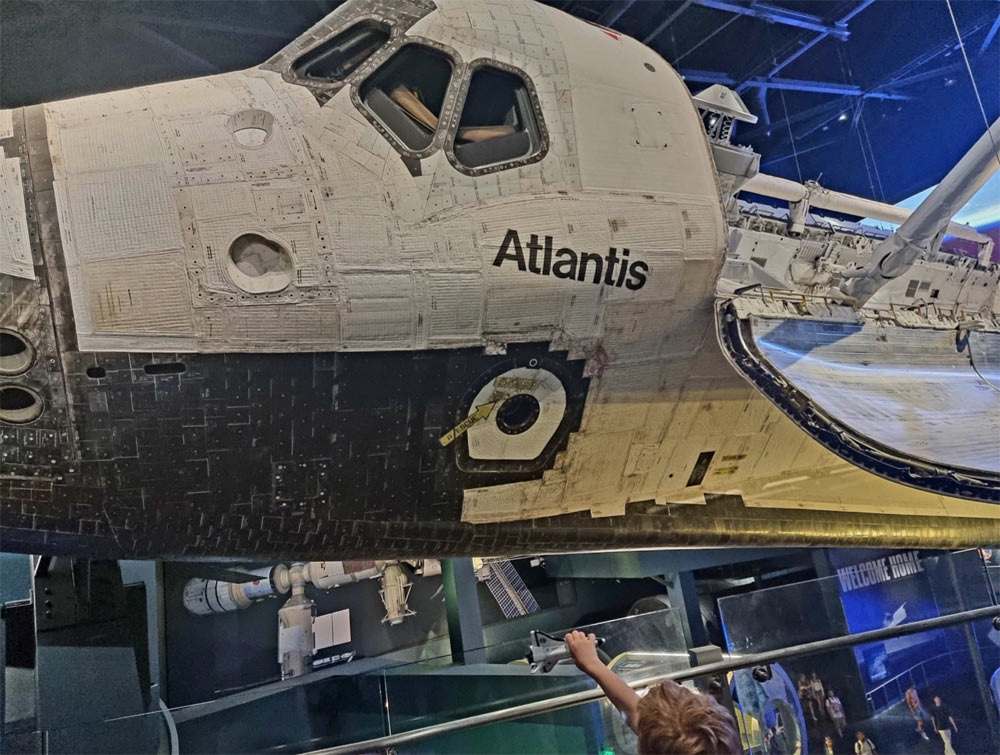 Atlantis on display at Kennedy Space Center