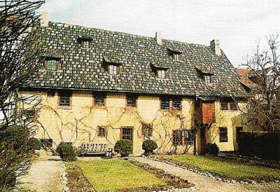The house where Bach is believed to have been born in the Rittergasse in Eisenache, Thuringia, now a Bach museum.