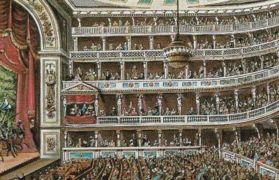 The premiere of Beethoven's opera Fidelio at the Theatre an der Wien in Vienna, 1805.