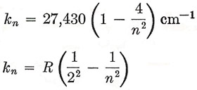 Rydberg equation