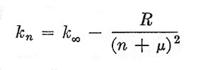 Rydberg wave numbers