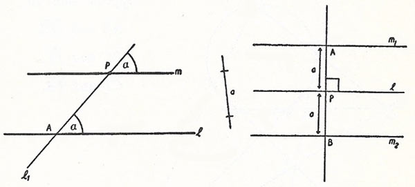 Parallels to a line