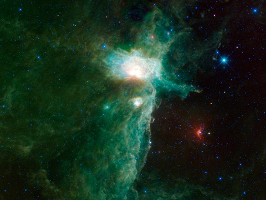 Flame Nebula by WISE