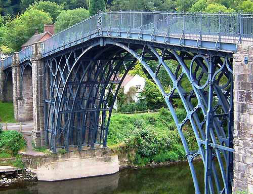 first cast-iron bridge, Coalbrookdale