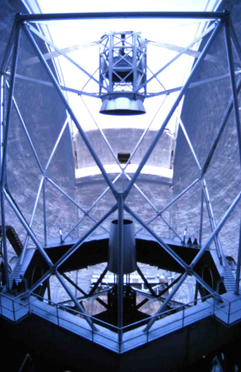 Keck II Telescope interior